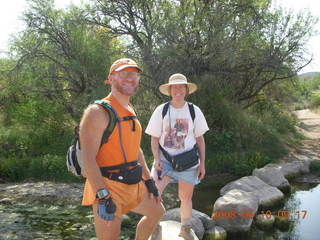 Cave Creek hike, Adam and Beth