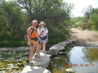 Cave Creek hike, Adam and Beth