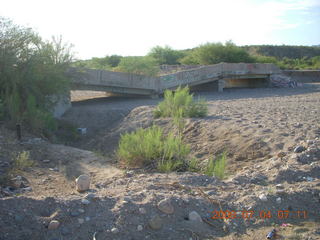 collapsed bridge near Globe Airport (P13)