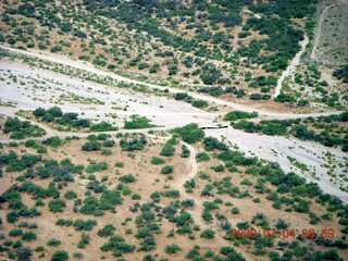 aerial - collapsed bridge near Globe Airport (P13)