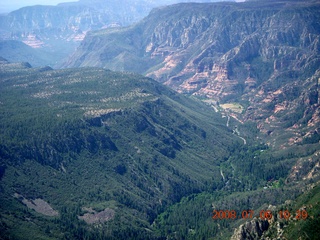 aerial - Canyon between Flagstaff and Sedona