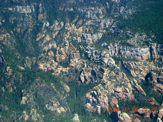 aerial - Canyon between Flagstaff and Sedona