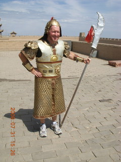354 6kx. eclipse - Jiayuguan - Great Wall - Adam in armor