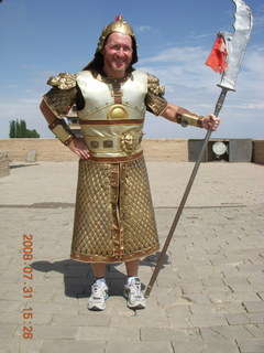 356 6kx. eclipse - Jiayuguan - Great Wall - Adam in armor
