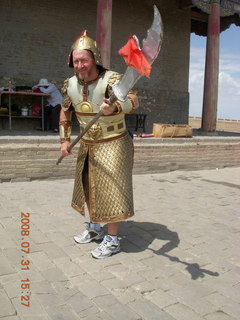 358 6kx. eclipse - Jiayuguan - Great Wall - Adam in armor