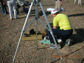 195 6l1. eclipse - Jiayuguan - Gobi Desert - Bill getting ready