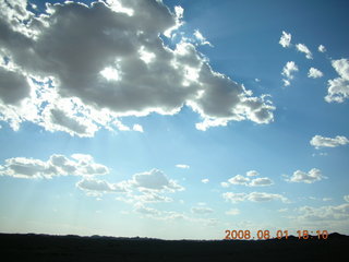 219 6l1. eclipse - Jiayuguan - Gobi Desert - clouds hiding the sun