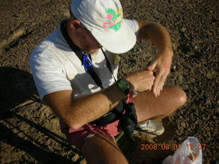 244 6l1. eclipse - Jiayuguan - Gobi Desert - getting ready