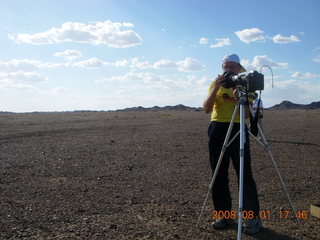 256 6l1. eclipse - Jiayuguan - Gobi Desert - Bill and his gear