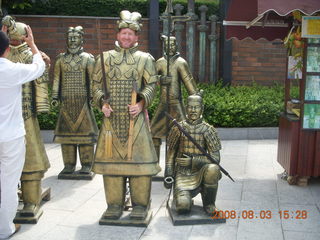 223 6l3. eclipse - Xi'an - Terra Cotta warriors - Adam as warrior