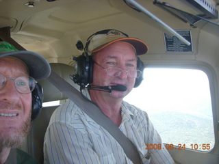 Lee and Adam flying and Adam in N4372J