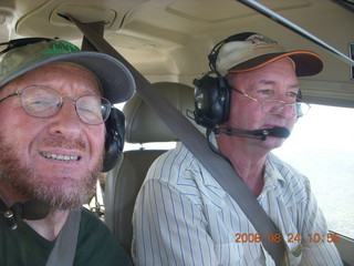 Ken Calman flying C172 N565AD with Adam