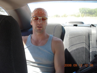 Adam posing for Nikon Coolpix welcome image