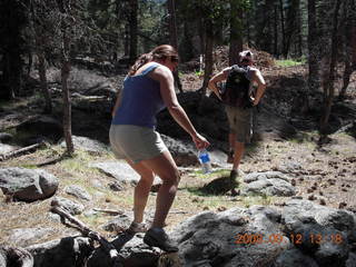 Marcelle and Dustin hiking at Pine Valley, Utah
