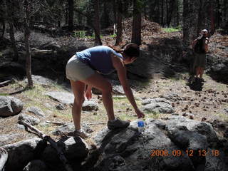Marcelle hiking at Pine Valley, Utah