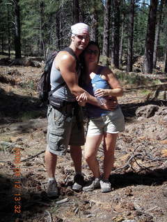 Dustin and Marcelle hiking at Pine Valley, Utah