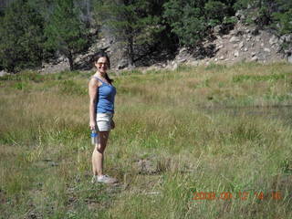 Marcelle hiking at Pine Valley, Utah