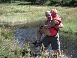 Dustin and Marcelle hiking at Pine Valley, Utah