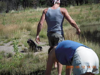 Adam and Dustin hiking at Pine Valley, Utah