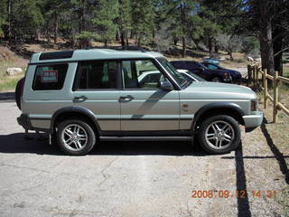 Land Rover at Pine Valley, Utah