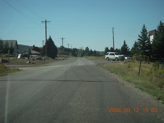 road back from Pine Valley, Utah