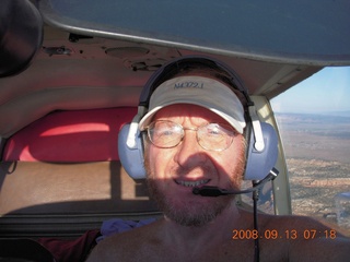 Jay Banna and Adam flying in N4372J