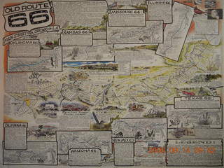 Route 66 poster in Winslow Airport (INW)