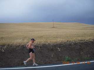Pullman, Washington, Colton wheatfields - Adam running