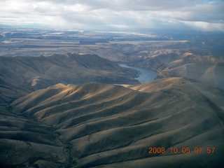 3 6n5. aerial - Washington, Idaho, Oregon flight - Snake River canyon