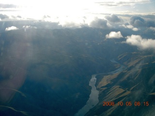 16 6n5. aerial - Washington, Idaho, Oregon flight - Snake River canyon - Hells Canyon