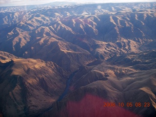 24 6n5. aerial - Washington, Idaho, Oregon flight - Snake River canyon - Hells Canyon
