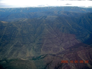30 6n5. aerial - Washington, Idaho, Oregon flight - Snake River canyon - Hells Canyon