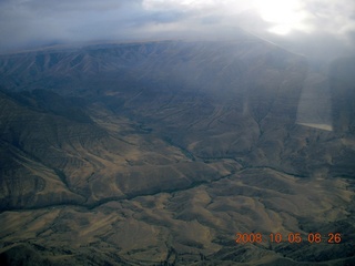 31 6n5. aerial - Washington, Idaho, Oregon flight - Snake River canyon - Hells Canyon