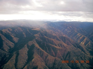 32 6n5. aerial - Washington, Idaho, Oregon flight - Snake River canyon - Hells Canyon