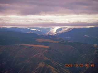 36 6n5. aerial - Washington, Idaho, Oregon flight - Snake River canyon - Hells Canyon