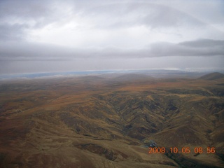 55 6n5. aerial - Washington, Idaho, Oregon flight - Snake River canyon - Hells Canyon