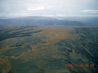 61 6n5. aerial - Washington, Idaho, Oregon flight - Snake River canyon - Hells Canyon