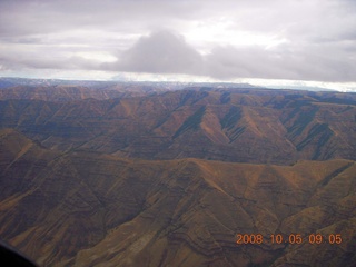 73 6n5. aerial - Washington, Idaho, Oregon flight - Snake River canyon - Hells Canyon