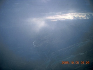 83 6n5. aerial - Washington, Idaho, Oregon flight - Snake River canyon