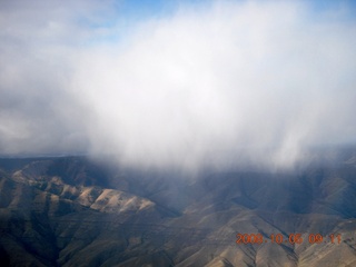 91 6n5. aerial - Washington, Idaho, Oregon flight - Snake River canyon