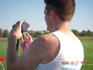 Shore AC XC - Wolf Hill - guy taking pictures of finishers