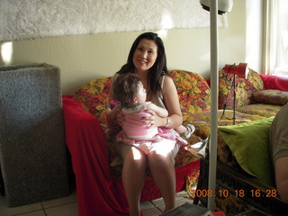 Jane and Abigail in my living room