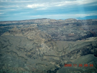 85 6ps. flying with LaVar - aerial - Utah back countryside - - San Rafael Reef