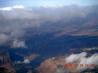 197 6pu. aerial Lake Powell and clouds