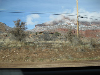 25 6qg. beth's Saturday zion-trip pictures - striking view and clouds going to zion