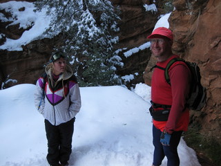73 6qg. beth's Saturday zion-trip pictures - Zion National Park - Angels Landing hike - Debbie and Adam