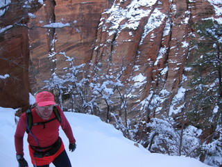 86 6qg. beth's Saturday zion-trip pictures - Zion National Park - Angels Landing hike - Adam