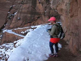 98 6qg. beth's Saturday zion-trip pictures - Zion National Park - Angels Landing hike - Adam