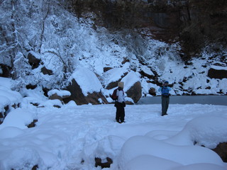 79 6qh. beth's Sunday zion-trip pictures - Zion National Park - Emerald Ponds hike - Debbie and Adam