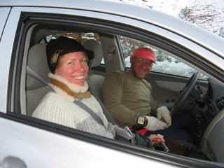 14 6qk. debbie's Zion-trip pictures - Beth and Adam in the car